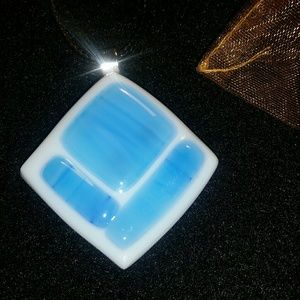 Fused glass pendant